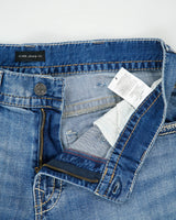 Vintage Silver Jeans 'Zac' Low Rise Contrast Stitch Denim Loose Fit Straight Leg Jeans - W36 L36