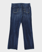Vintage Y2K 00s Rock &amp; Republic Mid Rise Stud Embroidered Bootcut Henlee Jeans - W38 L34