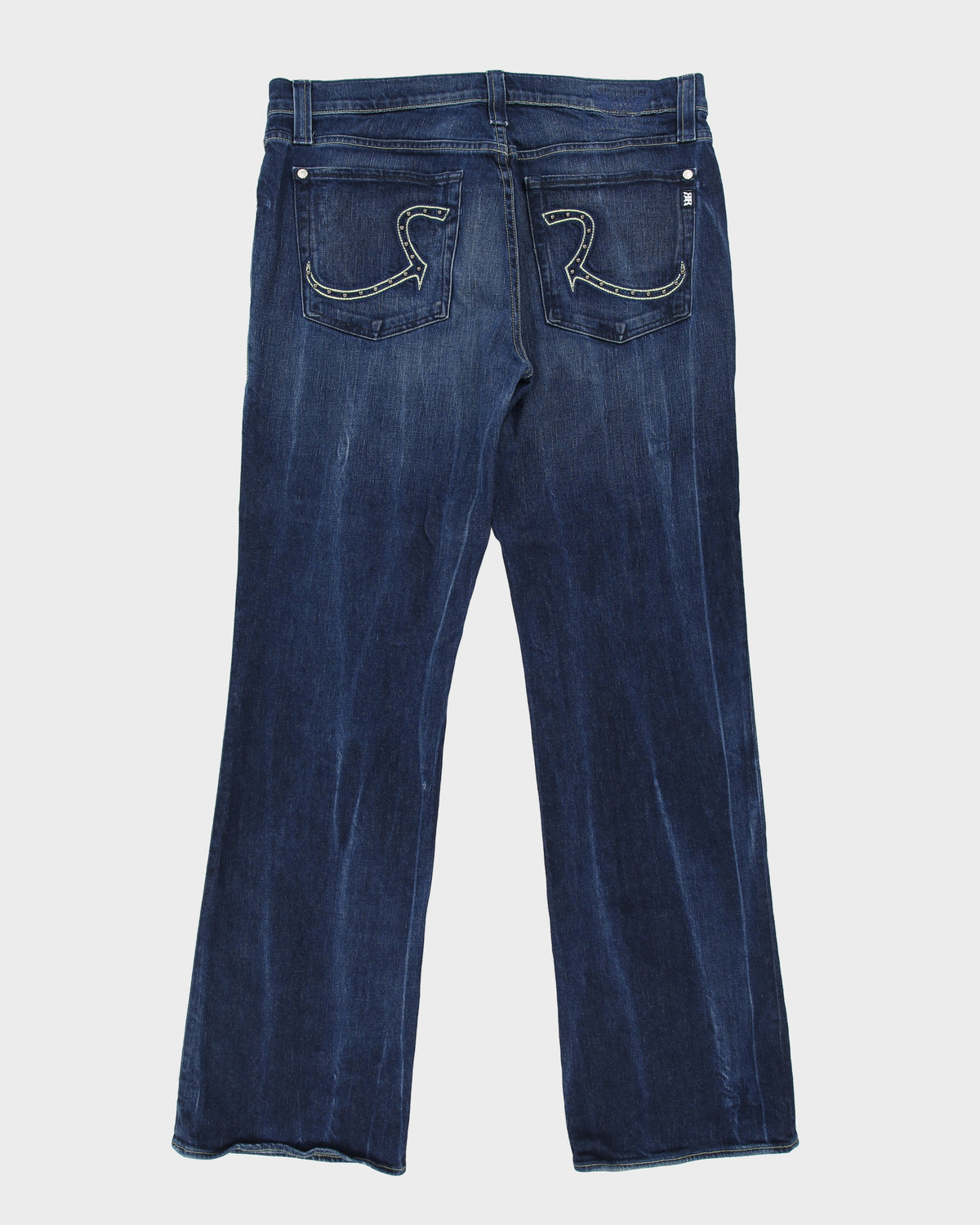 Vintage Y2K 00s Rock &amp; Republic Mid Rise Stud Embroidered Bootcut Henlee Jeans - W38 L34