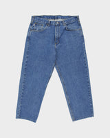 Vintage Carhartt B17 Darkstone Denim Mid Rise Heavy-Duty Relaxed Fit Tapered Jeans - W38 L28