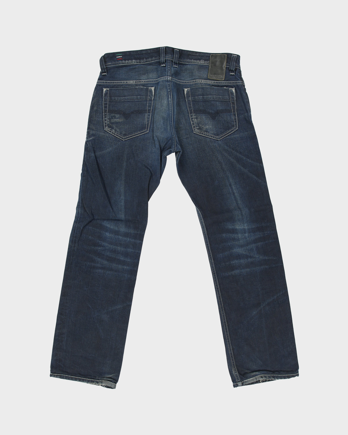Vintage Y2K Diesel Safado Low Rise Distressed Indigo Denim Slim Straight Leg Jeans - W33 L31