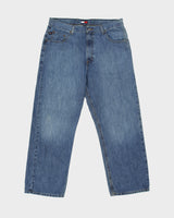 Vintage Y2K 00s Tommy Hilfiger High Rise Denim 'Freedom Fit' Loose Straight Leg Jeans - W36 L30