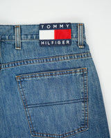 Vintage Y2K 00s Tommy Hilfiger High Rise Denim 'Freedom Fit' Loose Straight Leg Jeans - W36 L30