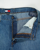 Vintage Y2K 00s Tommy Hilfiger High Rise Denim 'Freedom Fit' Loose Straight Leg Jeans - W36 L30