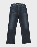 Vintage Y2K 00s Guess 'The Dean' Mid Rise Indigo Denim Relaxed Straight Leg Jeans - W34 L32