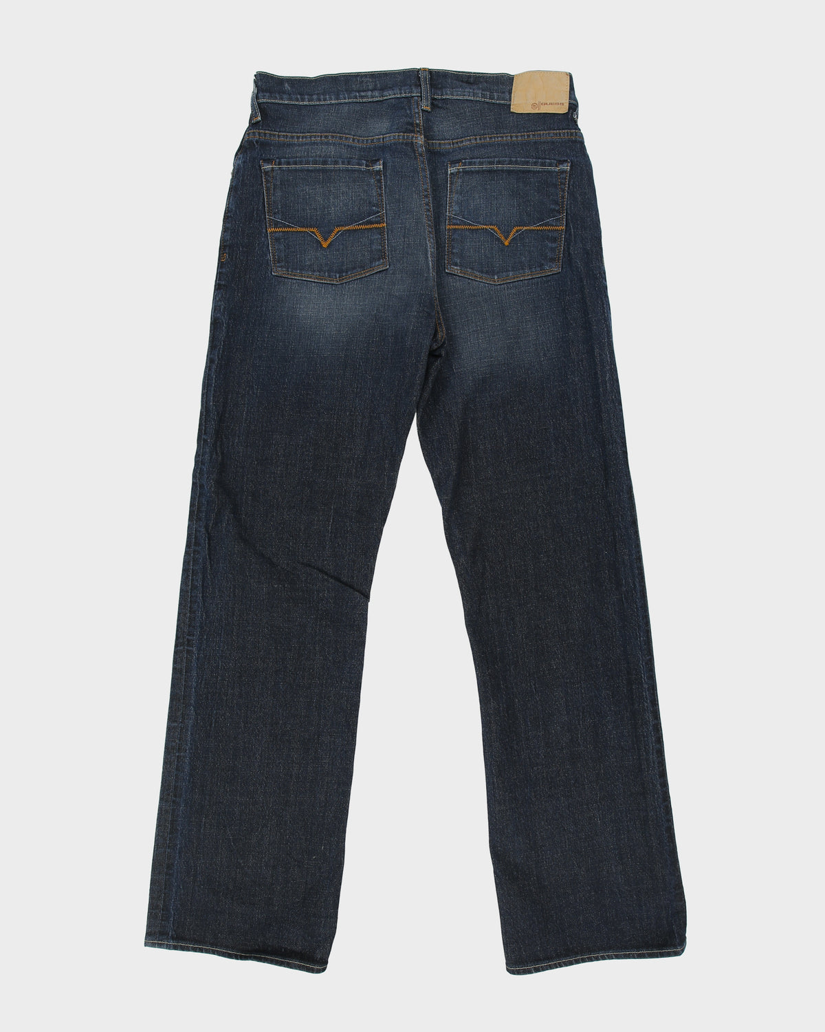 Vintage Y2K 00s Guess 'The Dean' Mid Rise Indigo Denim Relaxed Straight Leg Jeans - W34 L32