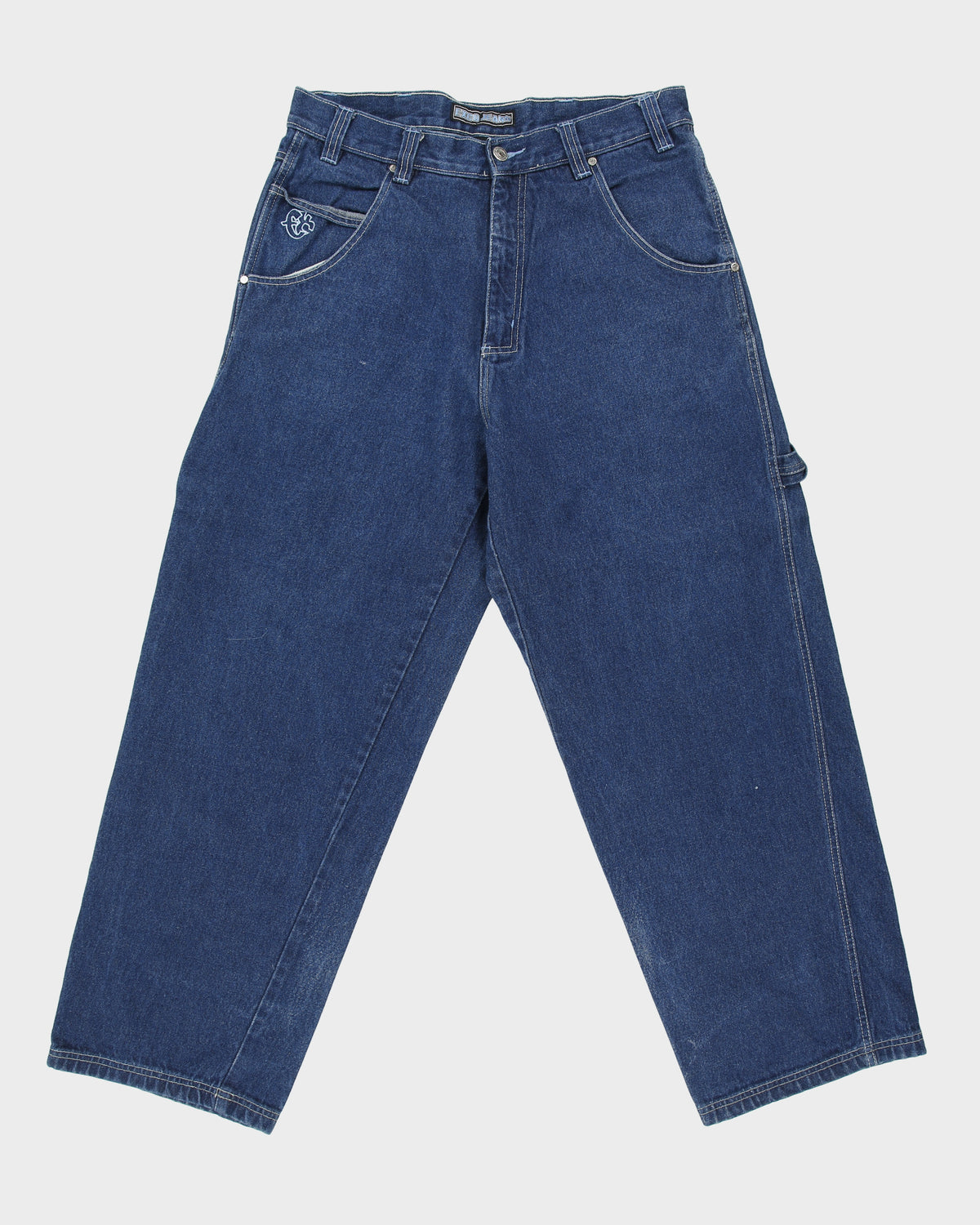 Vintage 1990s Exco 'Phat Dawg' Baggy Fit Ultra Wide Leg Denim Carpenter Jeans - W34 L32
