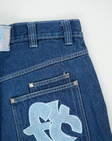 Vintage 1990s Exco 'Phat Dawg' Baggy Fit Ultra Wide Leg Denim Carpenter Jeans - W34 L32