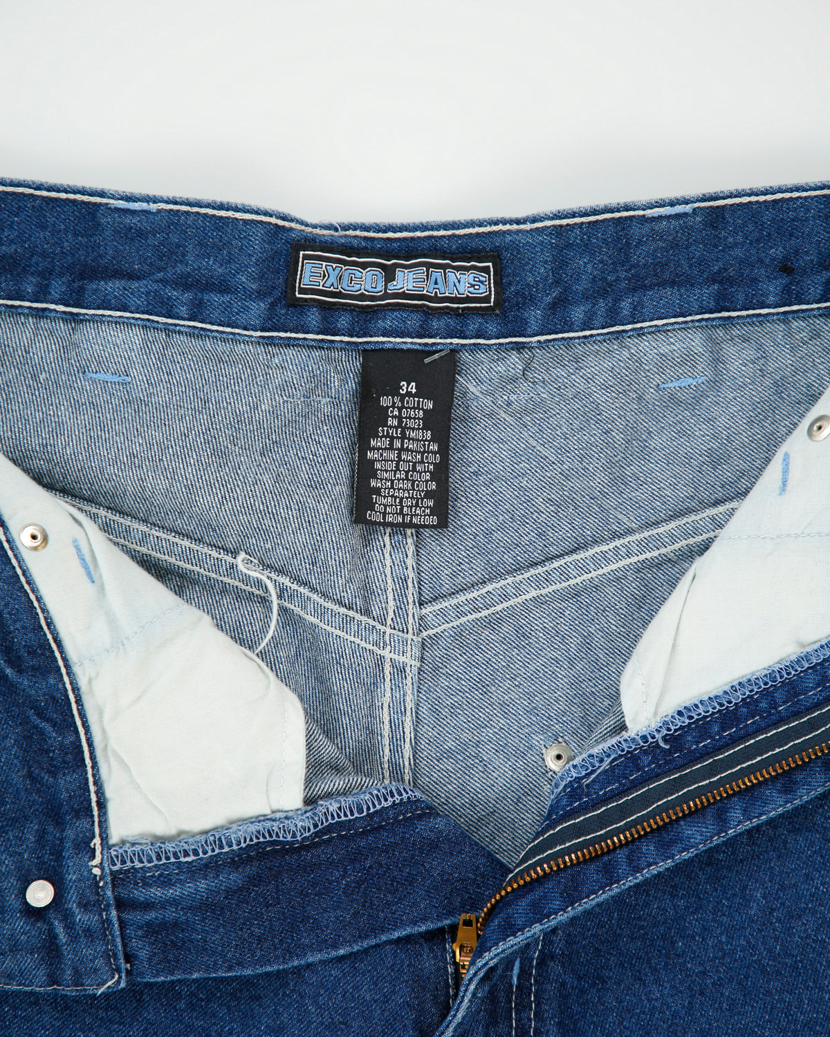 Vintage 1990s Exco 'Phat Dawg' Baggy Fit Ultra Wide Leg Denim Carpenter Jeans - W34 L32