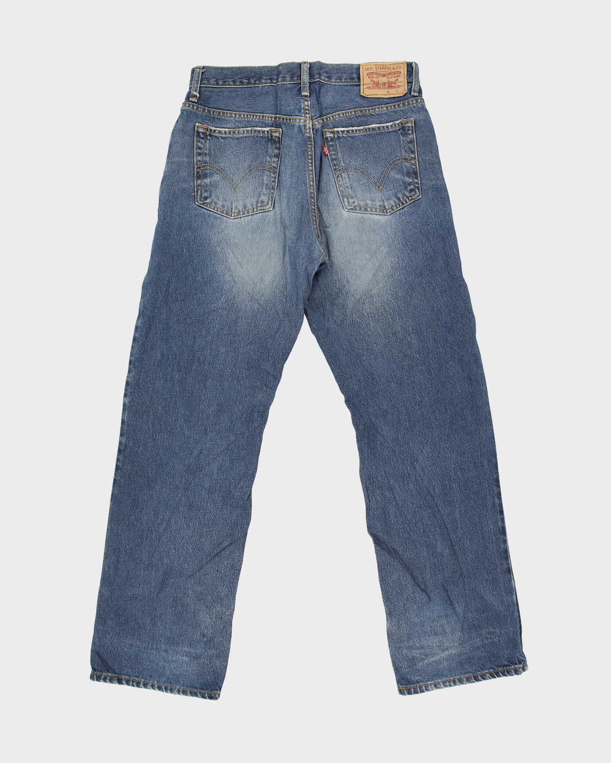 Vintage '03 Y2K Levi's Batwing Mid Rise Relaxed Straight Leg Denim Jeans - W32 L31