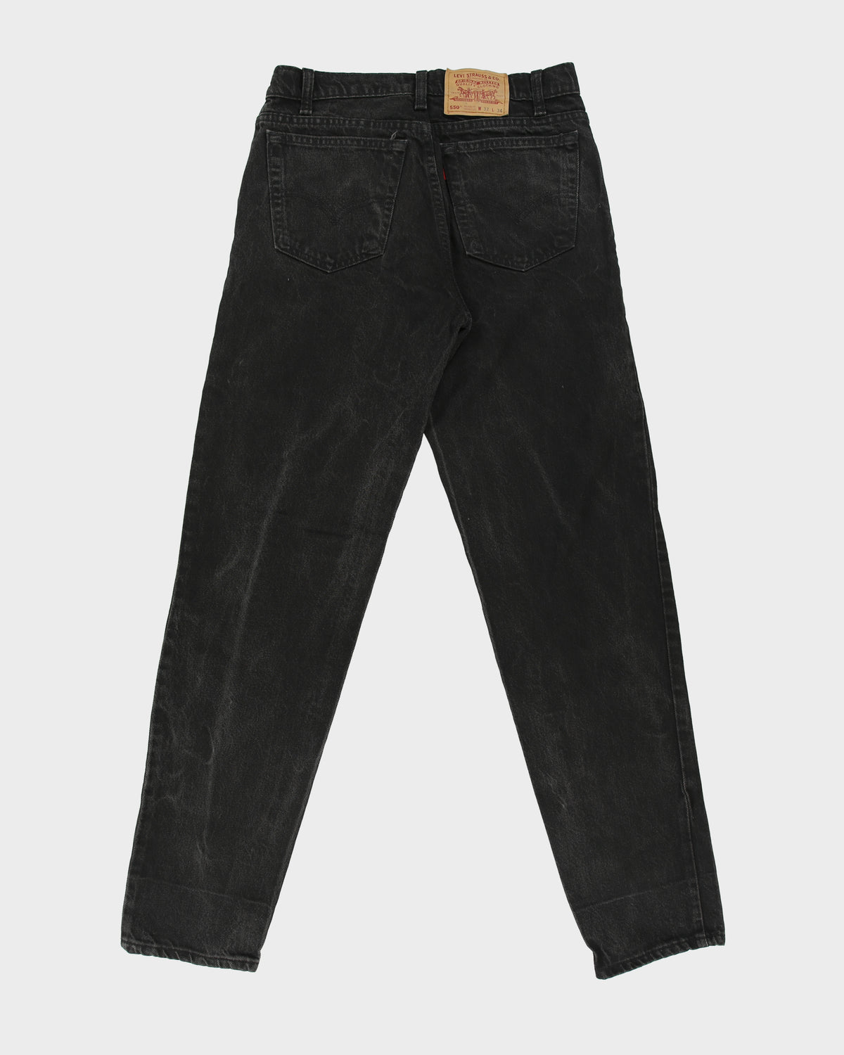 Vintage 1999 Levi's 550 Made In Canada Mid Rise Relaxed Fit Tapered Leg Denim Jeans - W32 L31