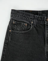 Vintage 1991 Levi's 505 Red Batwing Made In USA Mid Rise Regular Fit Straight Leg Denim Jeans - W32 L34
