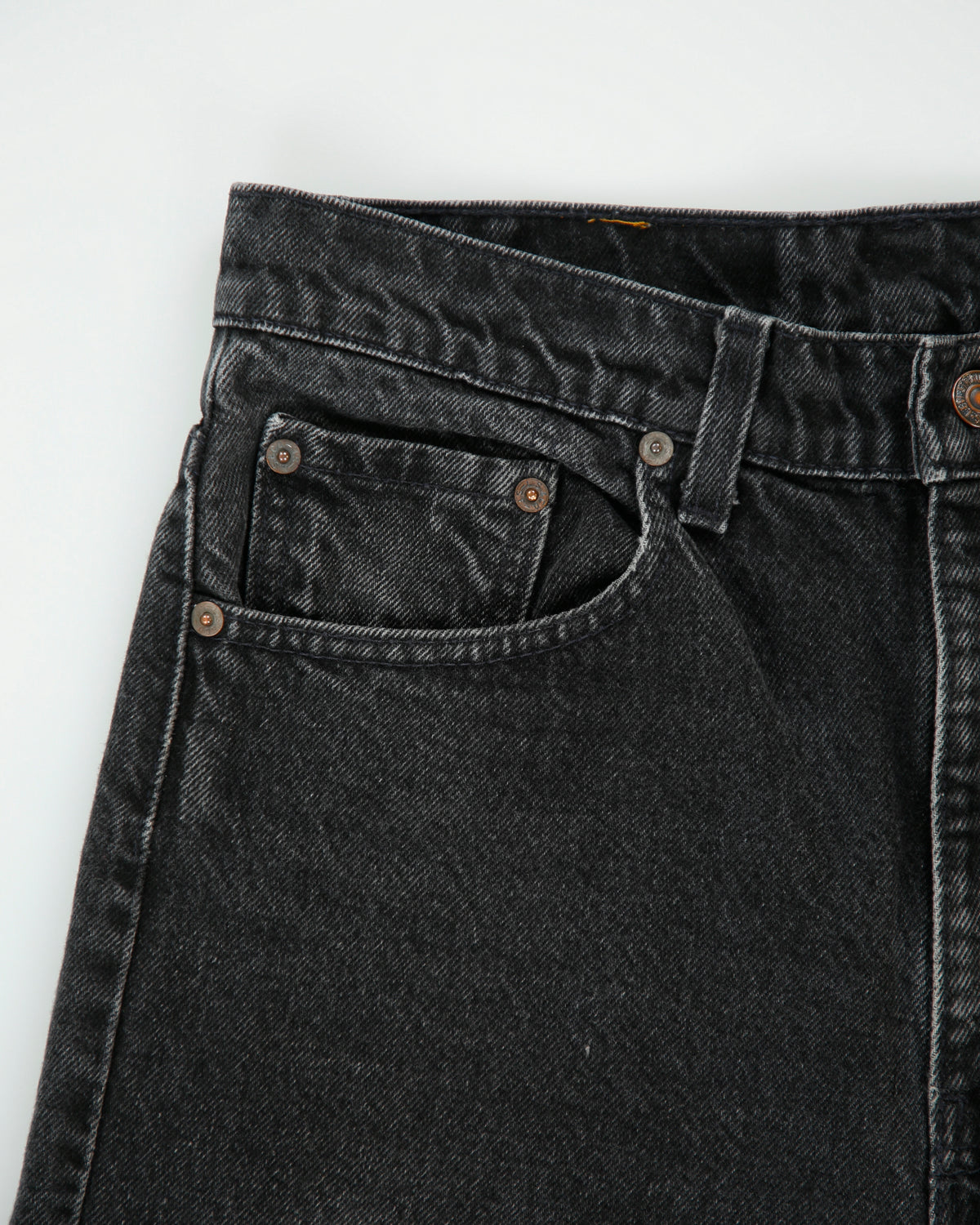 Vintage 1991 Levi's 505 Red Batwing Made In USA Mid Rise Regular Fit Straight Leg Denim Jeans - W32 L34