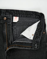 Vintage 1991 Levi's 505 Red Batwing Made In USA Mid Rise Regular Fit Straight Leg Denim Jeans - W32 L34
