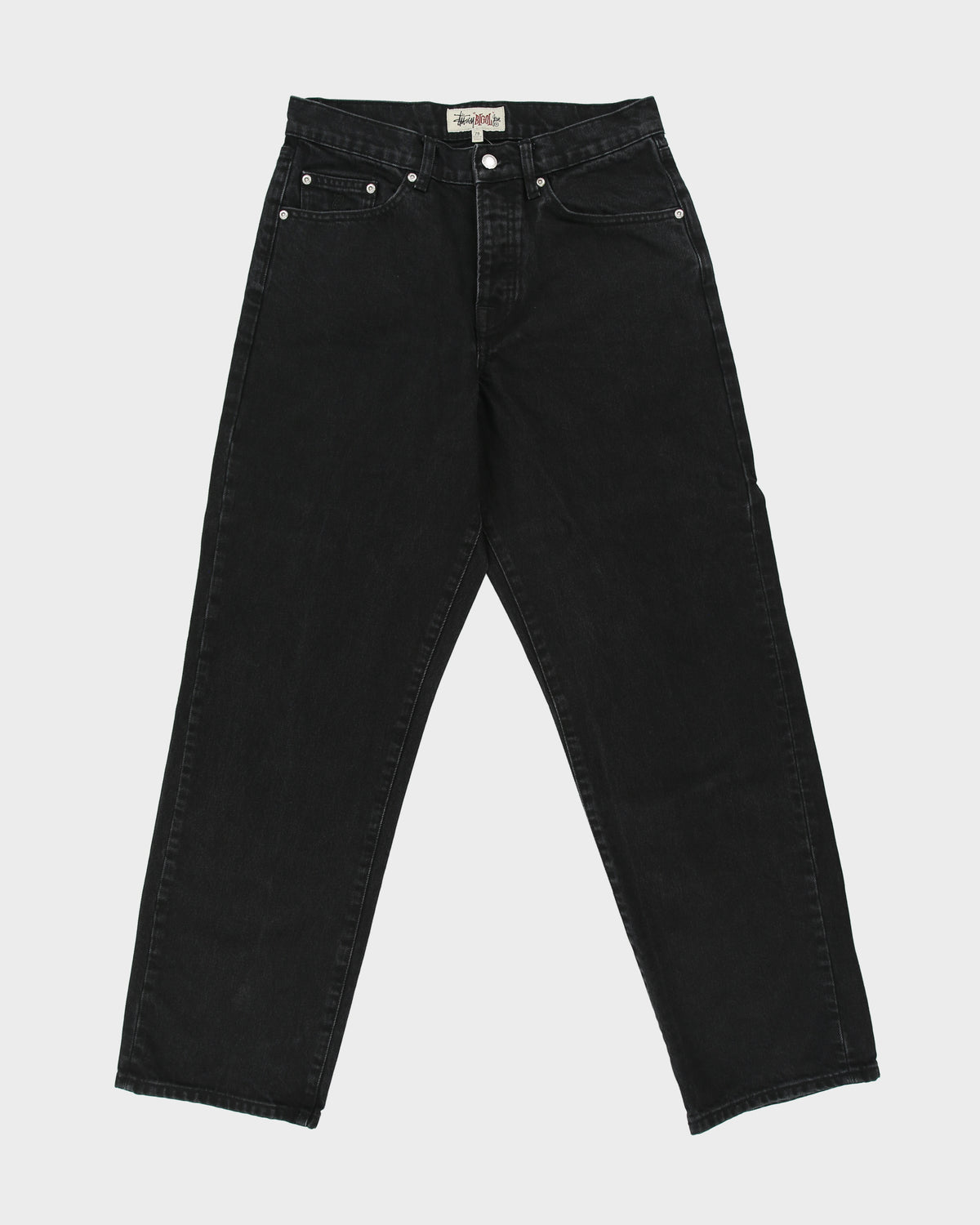 FA24 Stussy ''Big Ol'' 14.5oz Denim Mid Rise Loose Fit Straight Leg Jeans - W29 L32