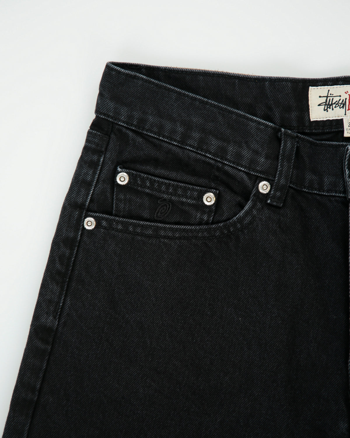 FA24 Stussy ''Big Ol'' 14.5oz Denim Mid Rise Loose Fit Straight Leg Jeans - W29 L32
