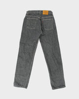 Vintage 1993 Levi's 505 Leather Patch Made In Canada Mid Rise Raw Denim Straight Leg Jeans - W29 L30