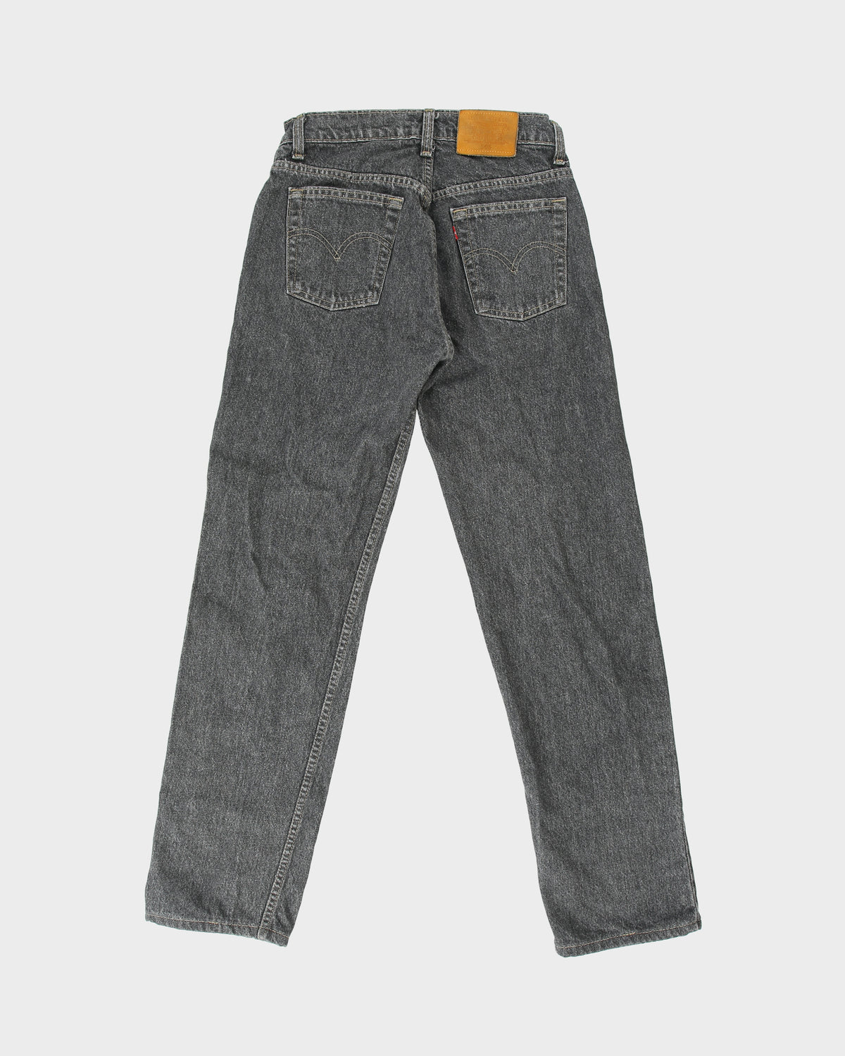 Vintage 1993 Levi's 505 Leather Patch Made In Canada Mid Rise Raw Denim Straight Leg Jeans - W29 L30
