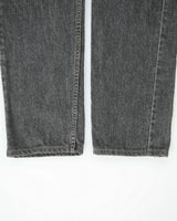 Vintage 1993 Levi's 505 Leather Patch Made In Canada Mid Rise Raw Denim Straight Leg Jeans - W29 L30