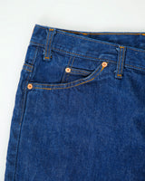 DS Vintage 1980 Levi's 505 Made In Canada Mid Rise Raw Indigo Denim Relaxed Wide Leg Jeans - W36 L30