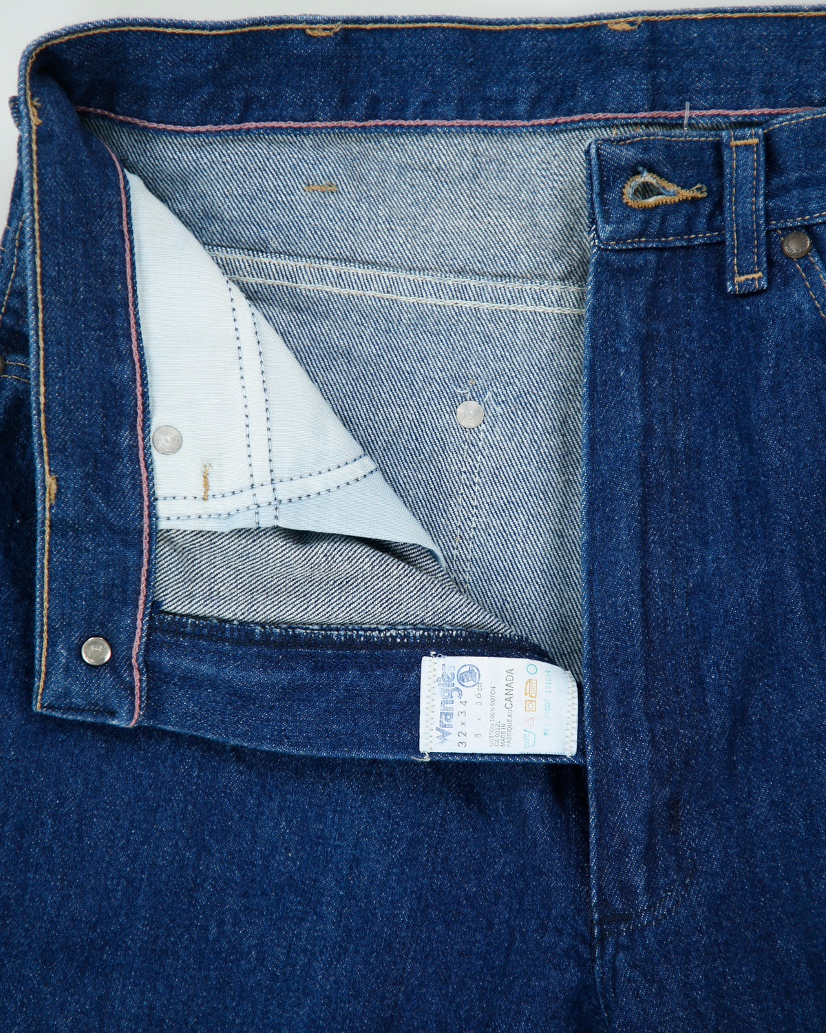 DS Vintage 1980s Wrangler Blue Bell Made In Canada High Rise Relaxed Fit Denim Jeans - W32 L34