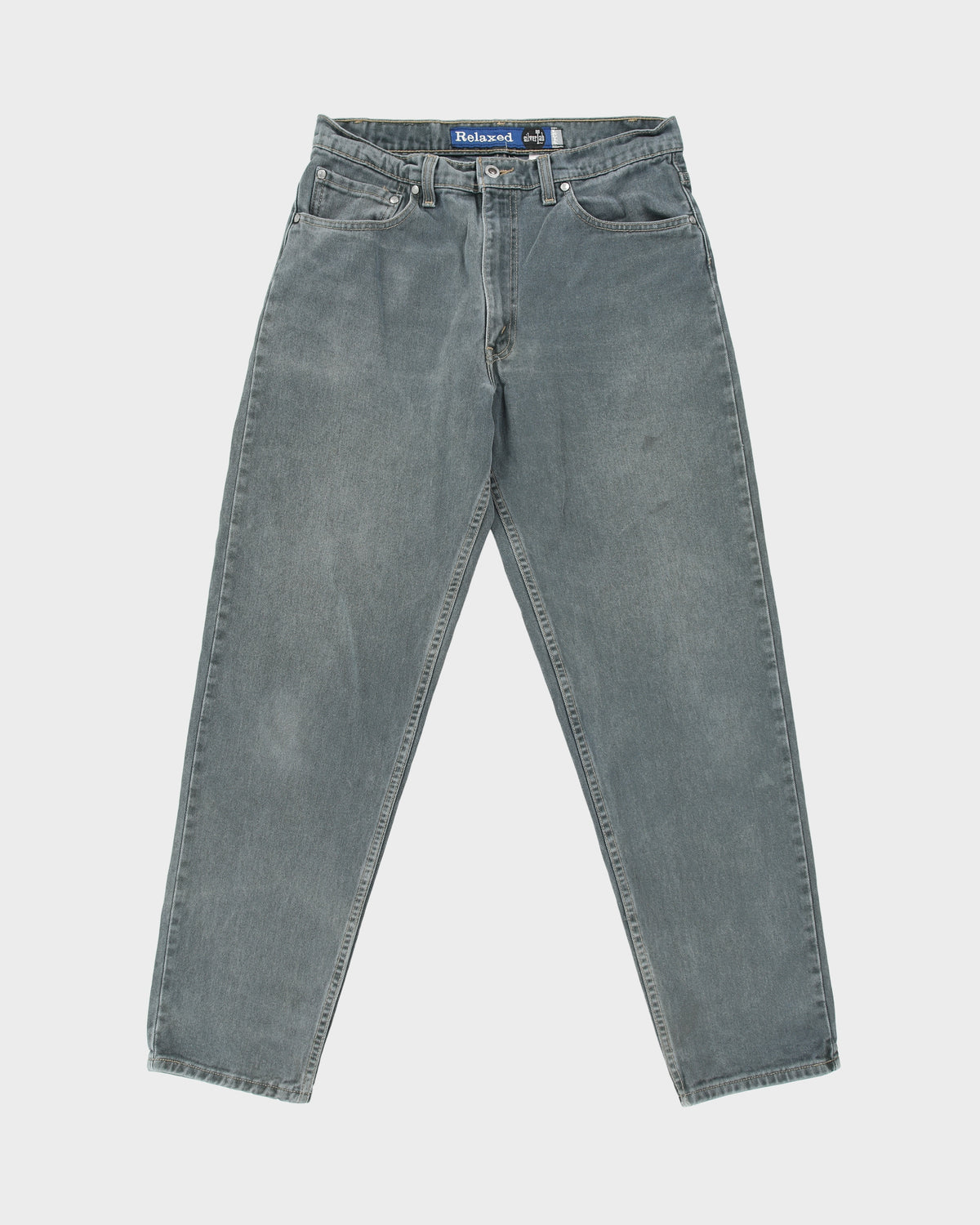 Vintage 1997 Levi's SilverTab Stone Wash Denim Made In Canada Mid Rise Relaxed Fit Tapered Jeans - W33 L32