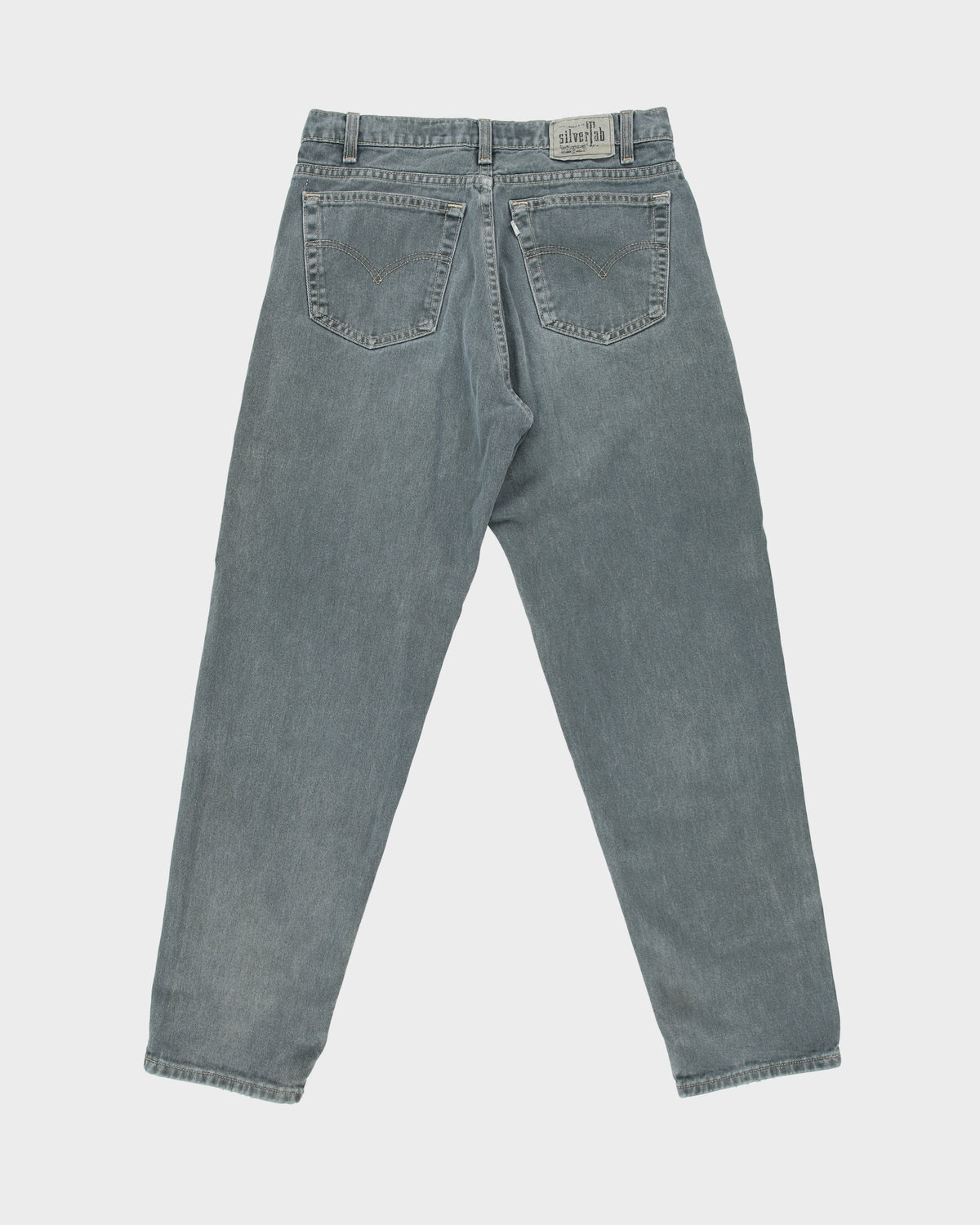 Vintage 1997 Levi's SilverTab Stone Wash Denim Made In Canada Mid Rise Relaxed Fit Tapered Jeans - W33 L32