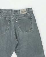 Vintage 1997 Levi's SilverTab Stone Wash Denim Made In Canada Mid Rise Relaxed Fit Tapered Jeans - W33 L32