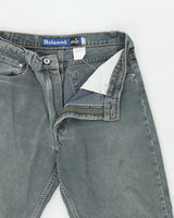 Vintage 1997 Levi's SilverTab Stone Wash Denim Made In Canada Mid Rise Relaxed Fit Tapered Jeans - W33 L32
