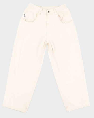 Y2K 00s Interstate Sportswear Cream Skater Jeans - W34 L30