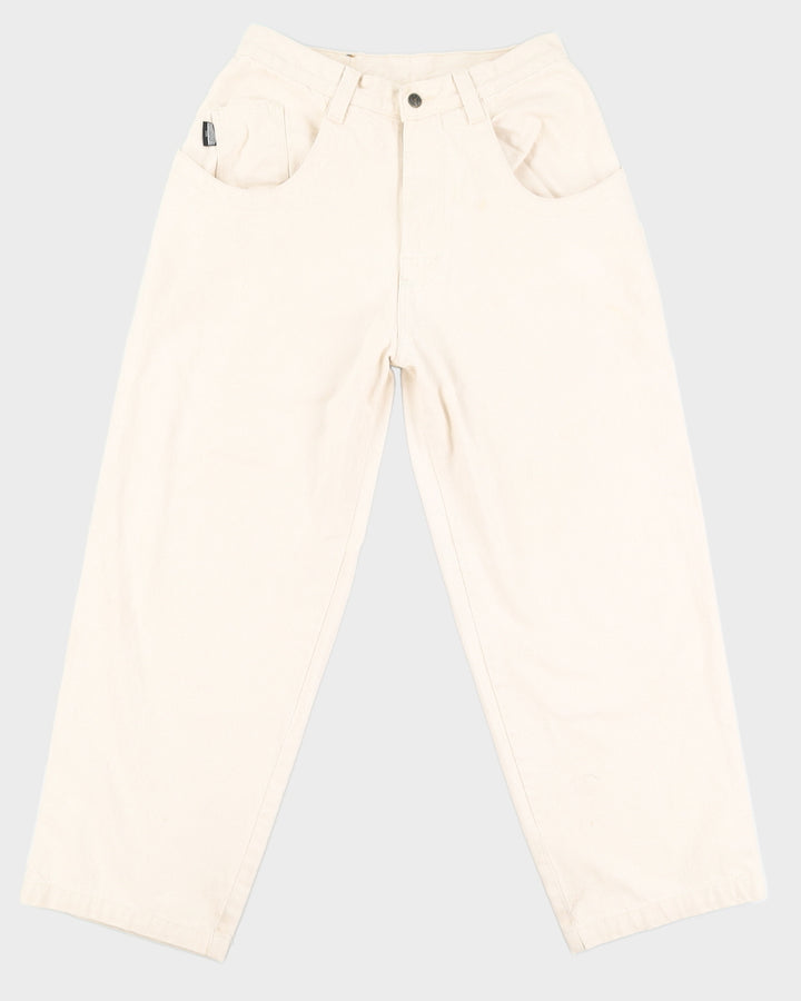 Y2K 00s Interstate Sportswear Cream Skater Jeans - W34 L30