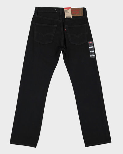 Levi's 501 Black Dark Washed Jeans - W30 L30