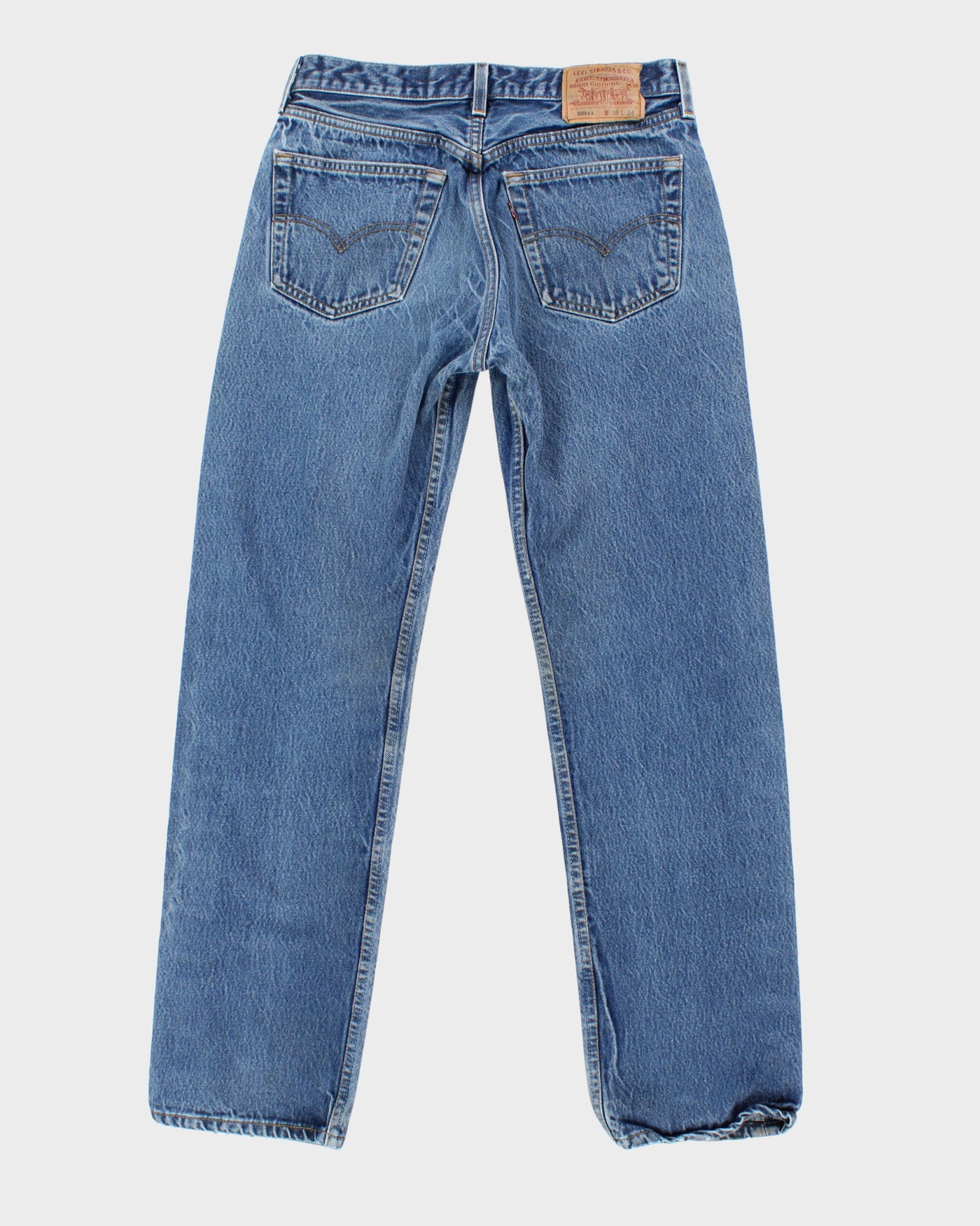 Vintage 90s Levi's Medium Wash Blue Denim 501xx Jeans - W30 L29
