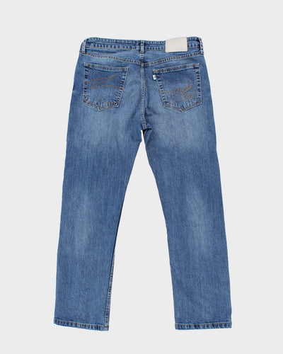 Lacoste Men's Blue Medium Wash Denim Straight Leg Jeans - W34 L29