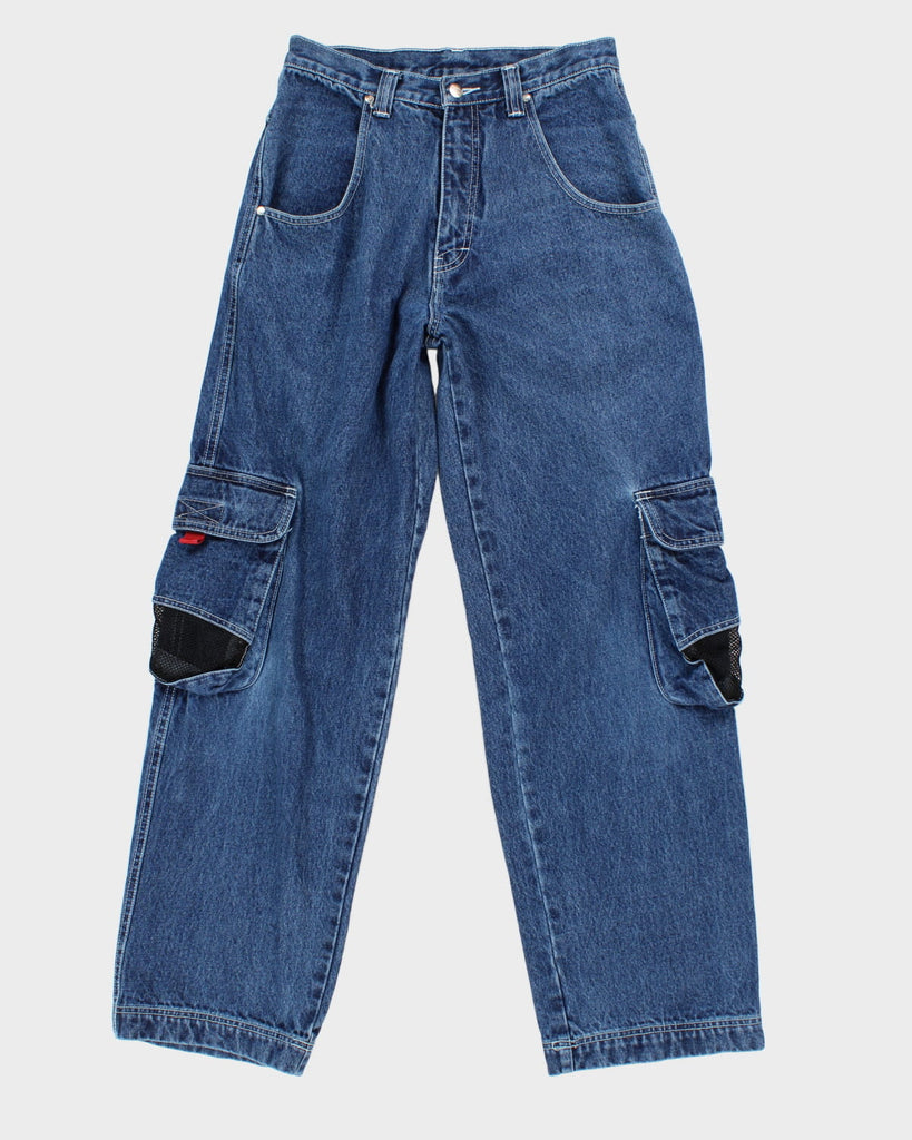 【00s archive】crush denim cargo vintage Vintage 90s/00s Urban Jeanswear Embroidered Cargo Jeans - W30 L31