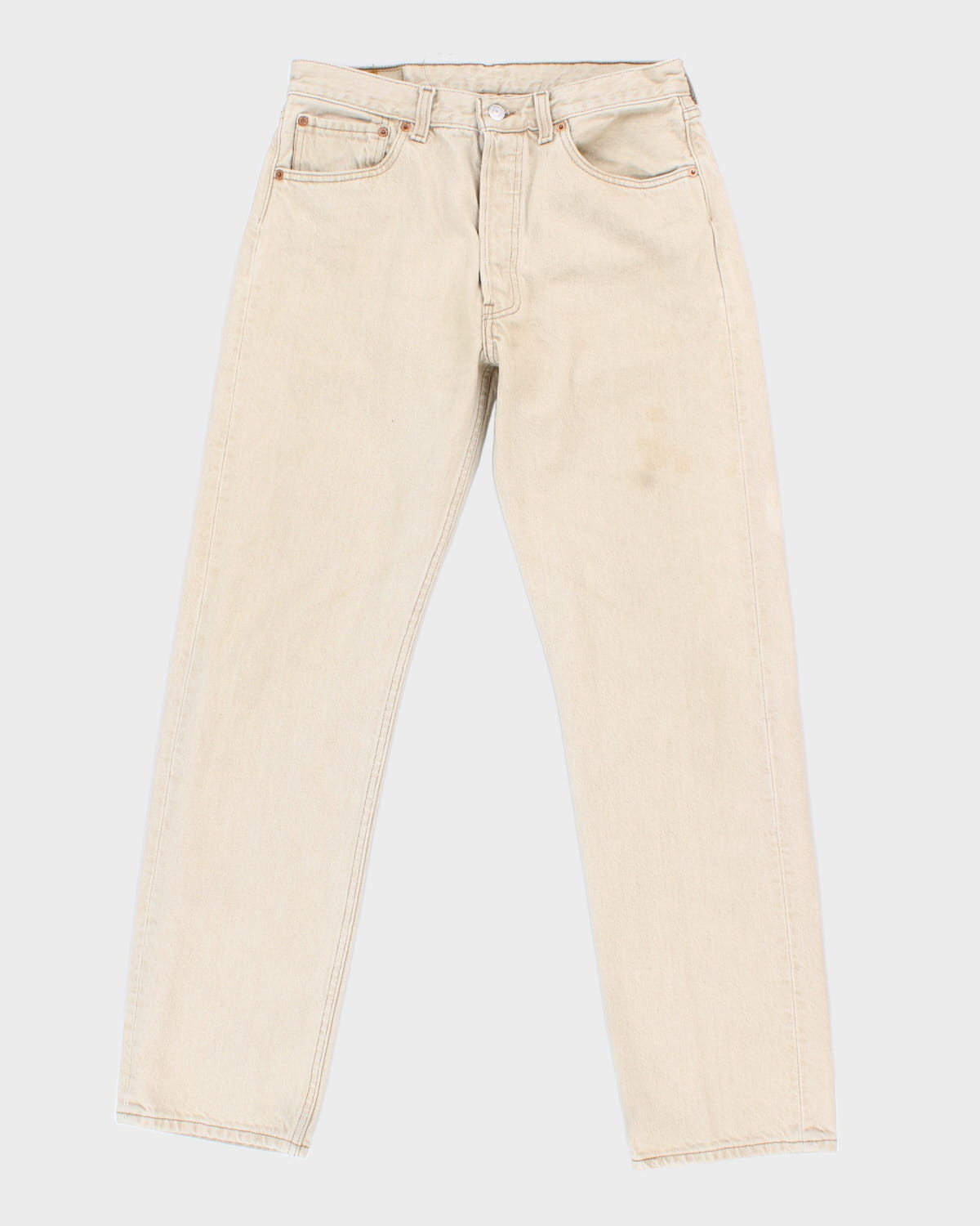 Beige 501's Levi's Jeans - 33