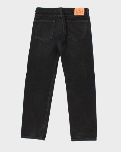 Levi's 505 Black Denim Jeans - W34 L32