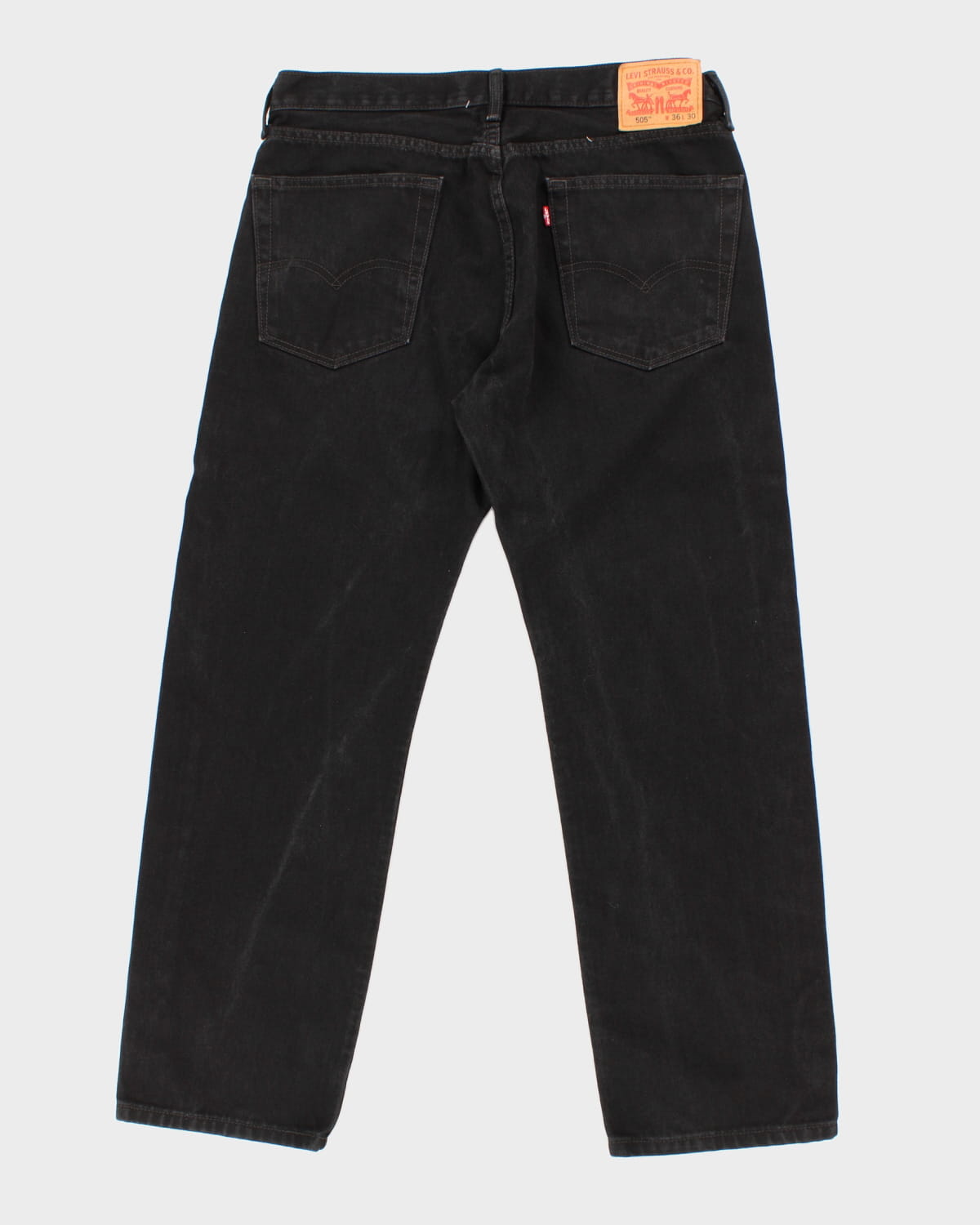 Levi's 505 Black Denim Jeans - W36 L32