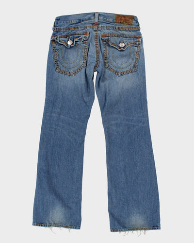 Y2K 00s True Religion Medium Wash Distressed Jeans - W34