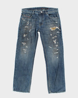 Diesel D.N.A. S/S 2016 Distressed Denim Jeans - W36