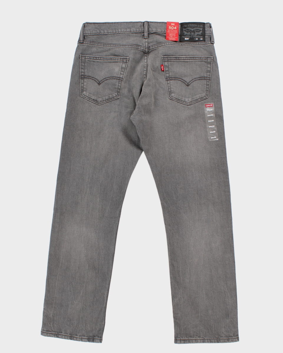 Levi's 504 Grey Jeans - W34 L30 – Rokit
