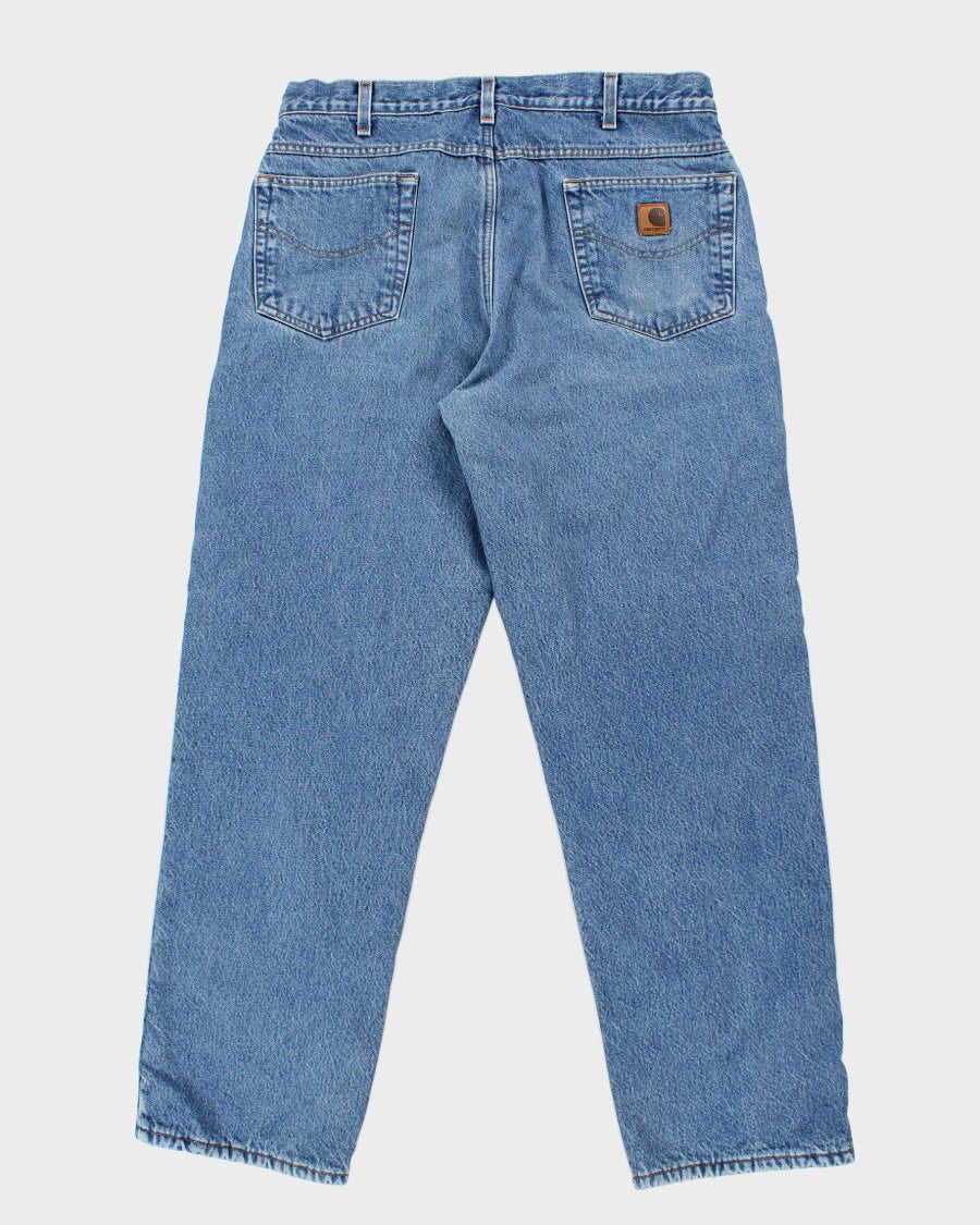 00s Carhartt Fleece Lined Jeans - W36 L32 – Rokit