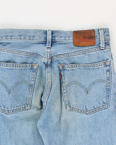 Mens Blue Light Wash 501 Levi's Jeans - W26 L27