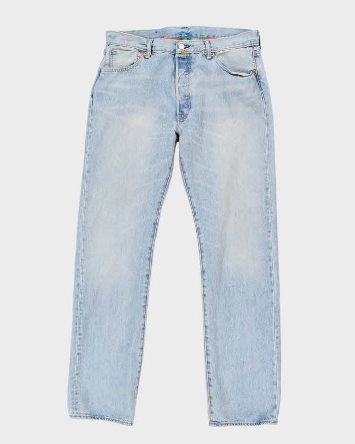 Men's Blue Light Wash 501 Levi's Jeans - W34 L32
