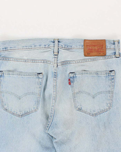 Men's Blue Light Wash 501 Levi's Jeans - W34 L32
