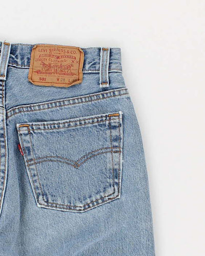 Men's Blue Light Wash 501 Levi's Jeans - 28