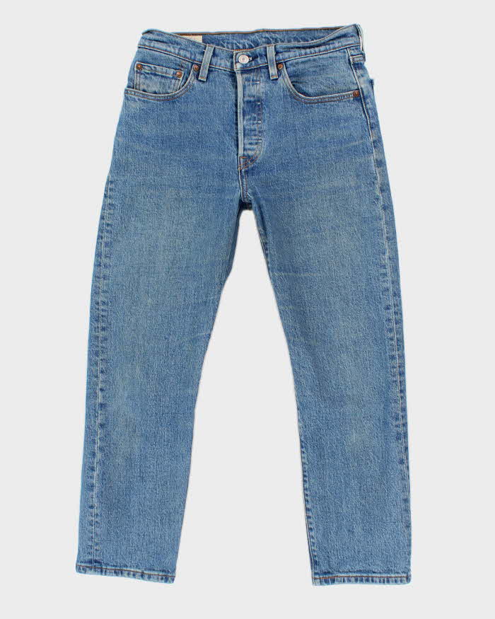 Mens Blue Medium Wash 501 Levi's Jeans - W28 L25