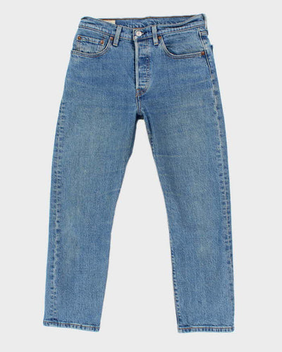 Mens Blue Medium Wash 501 Levi's Jeans - W28 L25