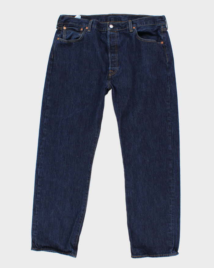 Men Blue Dark Wash 501 Levi's Jeans - W40 L29