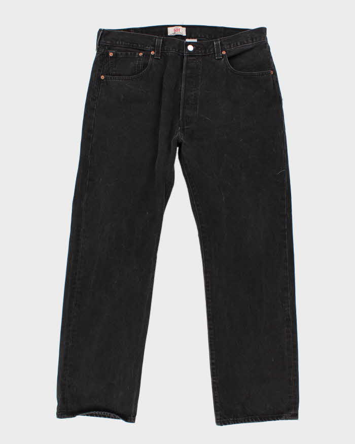 Mens Black 501 Levi's Jeans - W38 L32